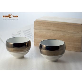 一即一切茶具組 鉑金繪組 茶碗禮盒