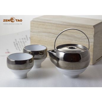 一即一切茶具組 鉑金繪組 一壺兩杯禮盒